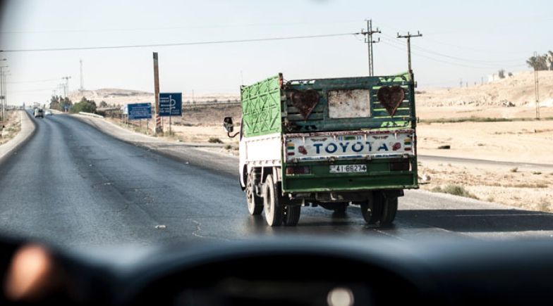 Truck on a road